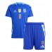 Camisa de Futebol Argentina Angel Di Maria #11 Equipamento Secundário Infantil Copa America 2024 Manga Curta (+ Calças curtas)